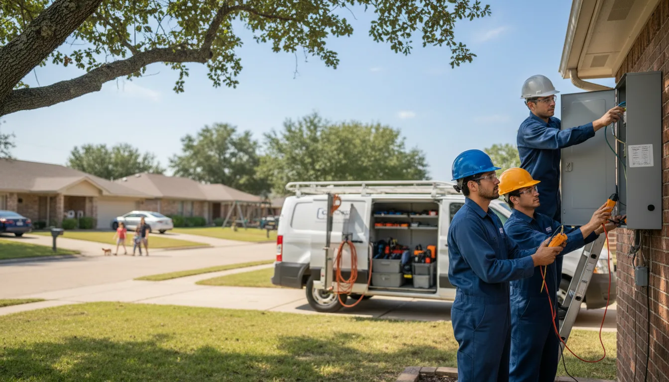Certified electrician providing emergency electrical services in New London, NC